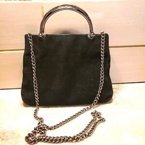 Urban Outfitters Black Faux Suede Mini Bag